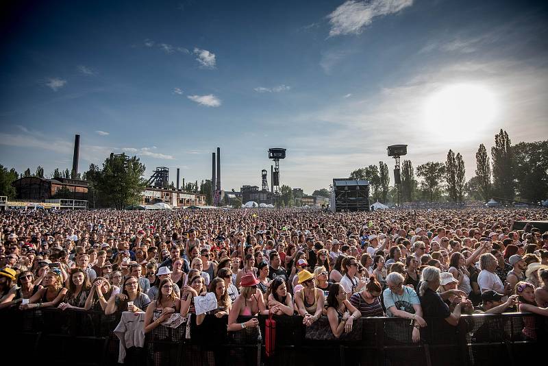 Hudební festival Colours of Ostrava ve čtvrtek 20. července 2017.