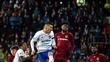 Utkání 20. kola první fotbalové ligy: Baník Ostrava - Sparta Praha, 14. prosince 2019 v Ostravě. Na snímku Dame Diop, Tetteh Benjamin.