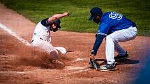 Série závěrečného 7. kola základní části extraligy baseballistů Arrows Ostrava - Sokol Hluboká 3:1, 12:2 a 3:7. Foto: Arrows Ostrava/Ladislav Svěnčík