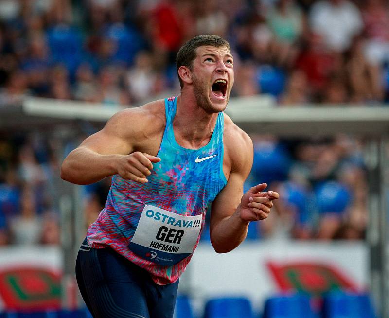 56. ročník atletického mítinku Zlatá tretra, který se konal 28. června 2017 v Ostravě. Na snímku Hofmann Andreas.