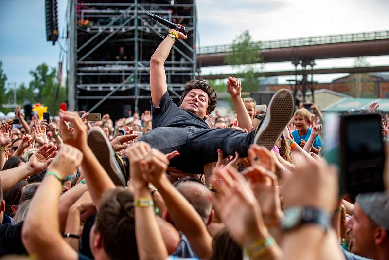 Hudební festival Colours of Ostrava 2019 v Dolní oblasti Vítkovice, 19. července 2019 v Ostravě. Na snímku Mirai.