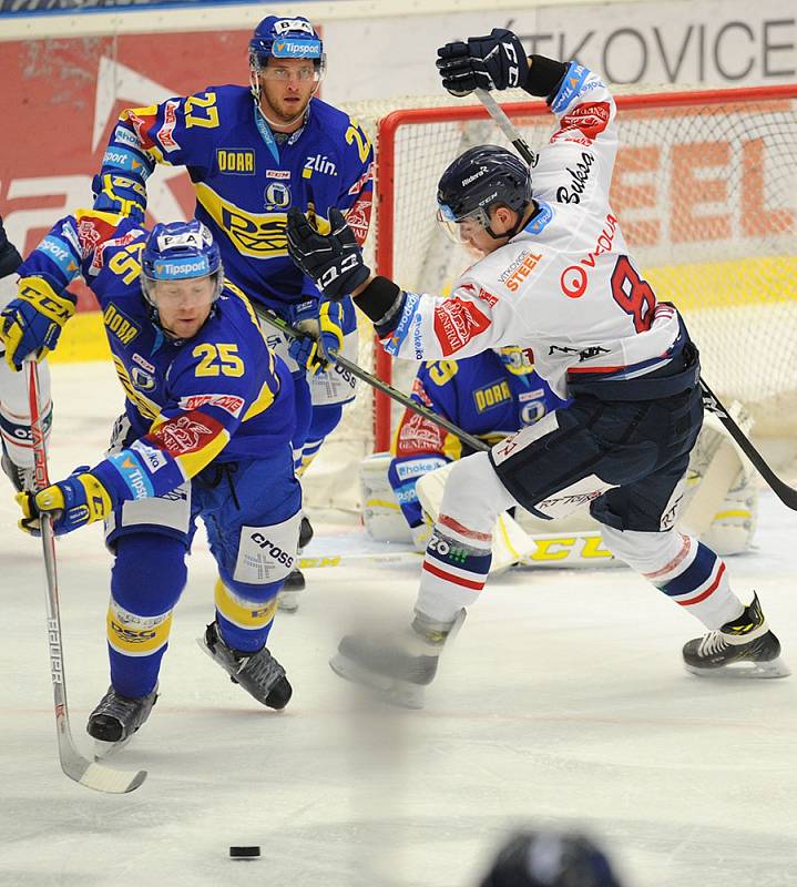 HC Vítkovice Ridera - PSG Zlín 2:1 v prodloužení (0:0, 0:1, 1:0 - 1:0)