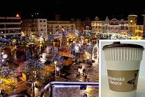 Vánoční trhy na Masarykově náměstí v Ostravě a nová podoba vratného kelímku.