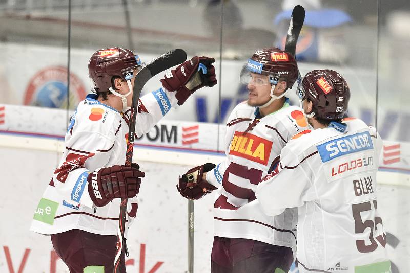 Utkání 28. kola hokejové extraligy: HC Vítkovice Ridera - HC Sparta Praha, 21. prosince 2018 v Ostravě.