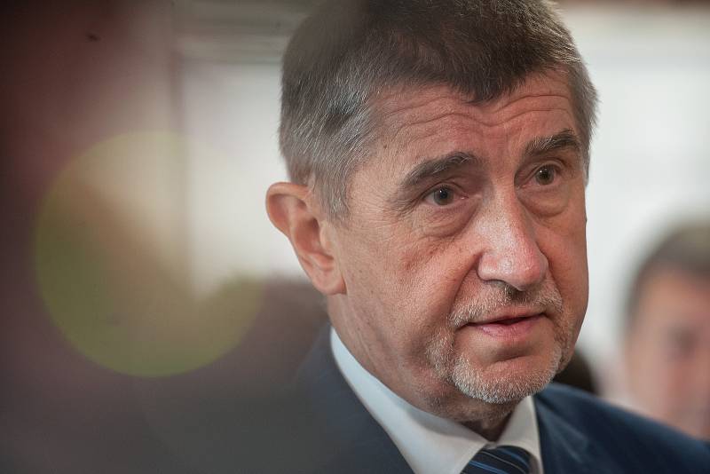 Vláda ČR při návštěvě Ostravy v ArcelorMittalu, 24. dubna 2018. Na snímku Andrej Babiš.