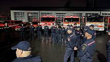 Další hasiči z celého MS kraje vyjeli pomáhat Českému Švýcarsku, červenec 2022.