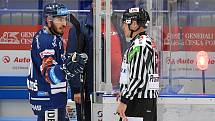 Utkání 38. kola hokejové extraligy: HC Vítkovice Ridera - HC Oceláři Třinec, 4. ledna 2022 v Ostravě. Domonik Lakatoš z Vítkovic.