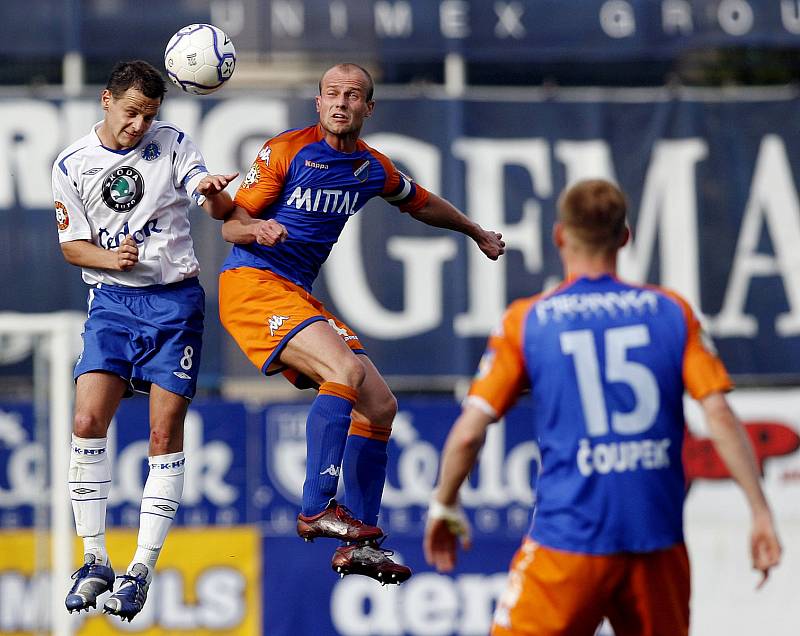 Martin Lukeš, legenda fotbalového Baníku Ostrava. V ligovém utkání s Mladou Boleslaví.