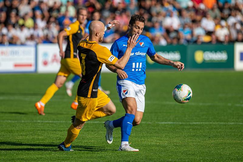 Utkání 2. kola MOL Cup: FC Hlučín - Baník Ostrava 0:1 po prodloužení, 25. srpna 2021 v Hlučíně.