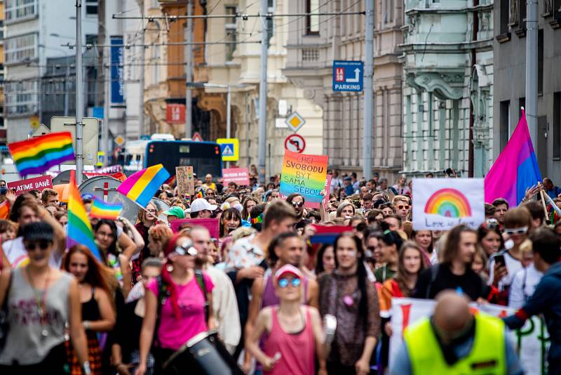 Duhový pochod Pride 2019 v Ostravě.