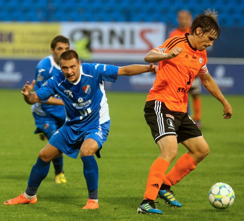 Utkání FC Baník Ostrava - SK Sigma Olomouc. 