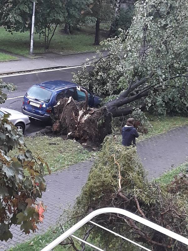 Následky bouře v Ostravě, 26 srpen 2019.