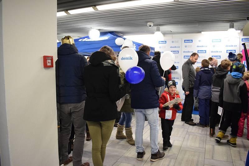 Stánek Deníku na Olympijském festivalu v Ostravě.