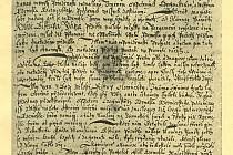 Opis listiny olomouckého biskupa Jana z 11. června 1577.