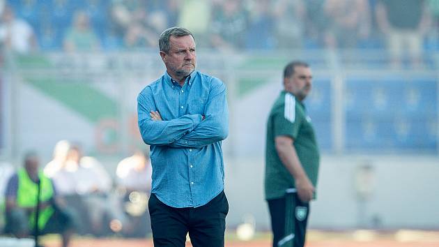 Trenér Baníku Ostrava Pavel Vrba.