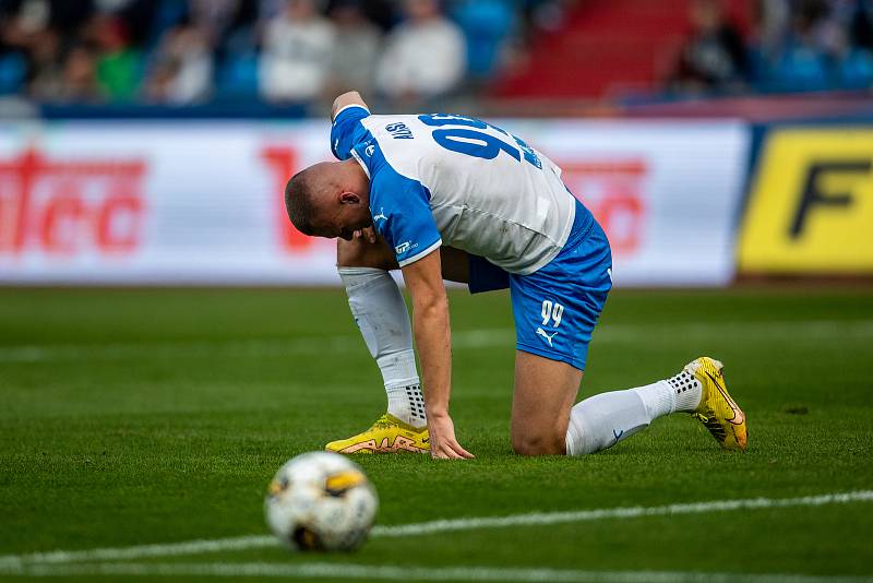 Utkání 14. kola první fotbalové ligy: Baník Ostrava - FK Mladá Boleslav, 29. října 2022, Ostrava. Ladislav Almási z Ostravy.