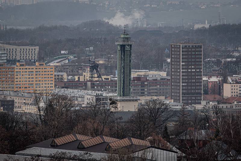 Novoroční výstup na haldu Ema, 1. ledna 2022 v Ostravě.