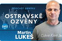 Hostem podcastu Ostravské ozvěny byl bývalý český fotbalový záložník a reprezentant Martin Lukeš, moderuje redaktor Deníku David Hekele, 19. prosince 2023, Ostrava.