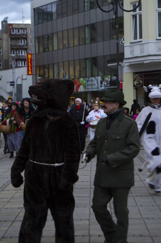 Masopustní průvod, 5. března 2019 v Ostravě.