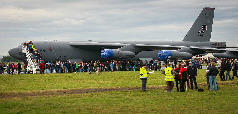 Dny NATO v Ostravě na letišti v Mošnově. Na fotografii bombardér B-52H Stratofortress