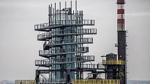 Jedna z nejvýraznějších dominant Ostravy - nástavba vysoké pece Bolt Tower.