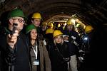 Evropští novináři v rámci press tripu na exkurzi v hornickém muzeu Landek, 15 listopadu 2023, Ostrava.