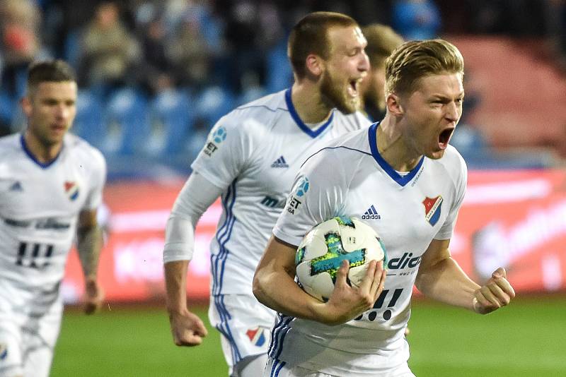 Utkání 22. kola první fotbalové ligy: FC Baník Ostrava - 1. FC Vysočina Jihlava, 30. března 2018 v Ostravě.