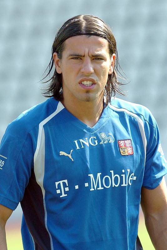 Trénink fotbalové reprezentace 2005.