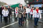 Zahájení olympijského festivalu u Ostravar arény v Ostravě.Andrej Babiš navštívil olympijský festival v Ostravě