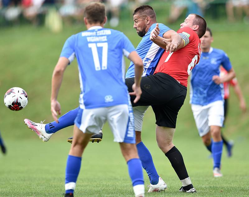 Fotbalový zápas FK Vigantice - TJ Juřinka, 14. srpna 2020 ve Viganticích. Milan Baroš.