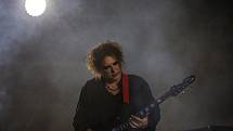 Hudební festival Colours of Ostrava 2019 v Dolní oblasti Vítkovice, 20. července 2019 v Ostravě. Na snímku Robert Smith z The Cure.