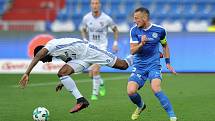 Utkání 28. kolo první fotbalové ligy FC Baník Ostrava - FC Sloban Liberec, 12. května v Ostravě. (vlevo) Diop Dame a Coufal Vladimír.