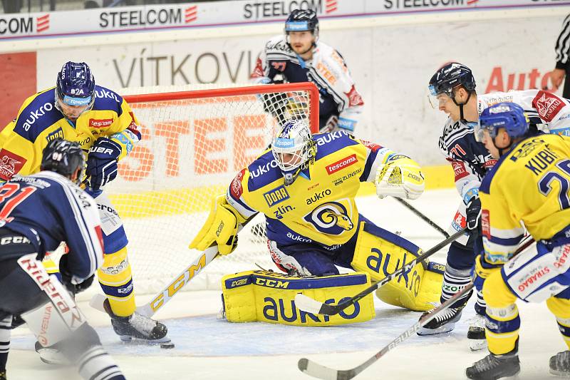 Utkání 1. kola hokejové extraligy: HC Vítkovice Ridera - Aukro Berani Zlín, 8. září v Ostravě.