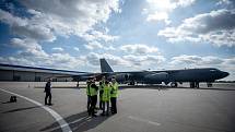 Přílet amerického bombardéru B-52 Stratofortress, 17. září 2019 v Mošnově.