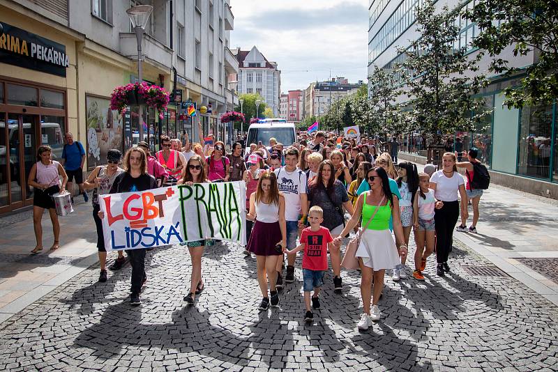 Duhový pochod Pride 2019 v Ostravě.