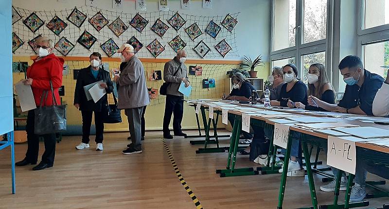 Sněmovní volby v Karviné-Hranicích, 8. října 2021.