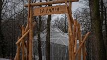 Zoo Ostrava je nadále dle nařízení vlády uzavřená, 6. února 2021 v Ostravě. Sovice sněžní.