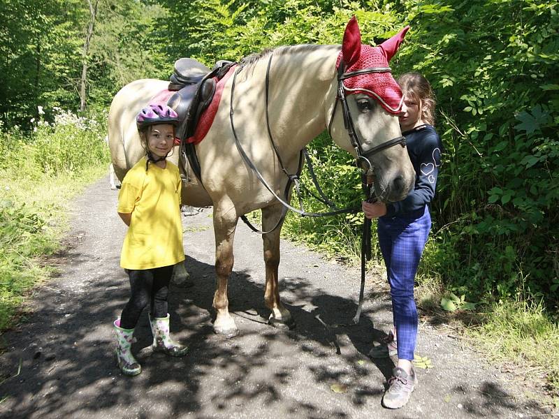 Děti na táboře od koní oddělí jen máloco.