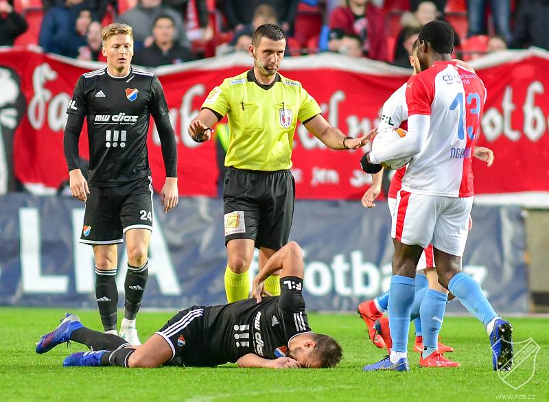 24. kolo FORTUNA:LIGA, SK Slavia Praha - FC Baník Ostrava,10. března 2019 v Praze.