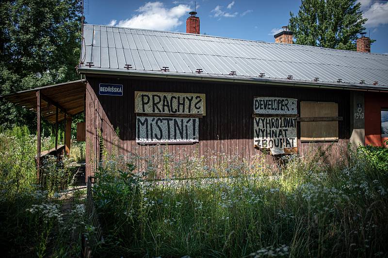 Městská čtvrť Bedřiška v jihozápadním výběžku místní části Hulváky ostravského městského obvodu Mariánské Hory a Hulváky, 22. července 2020 v Ostravě.