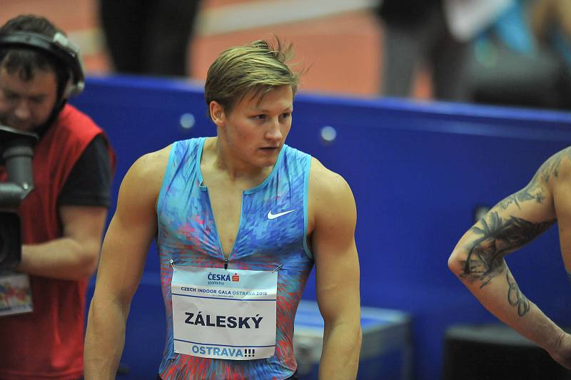 Mezinárodní halový atletický mítink EEA Czech Indoor Gala 25. ledna 2018 v Ostravě.  Záleský.