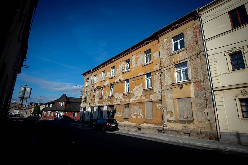 Ghetto ve Vítkovicích (ulice Erbenova), 10. zaří 2019 v Ostravě.