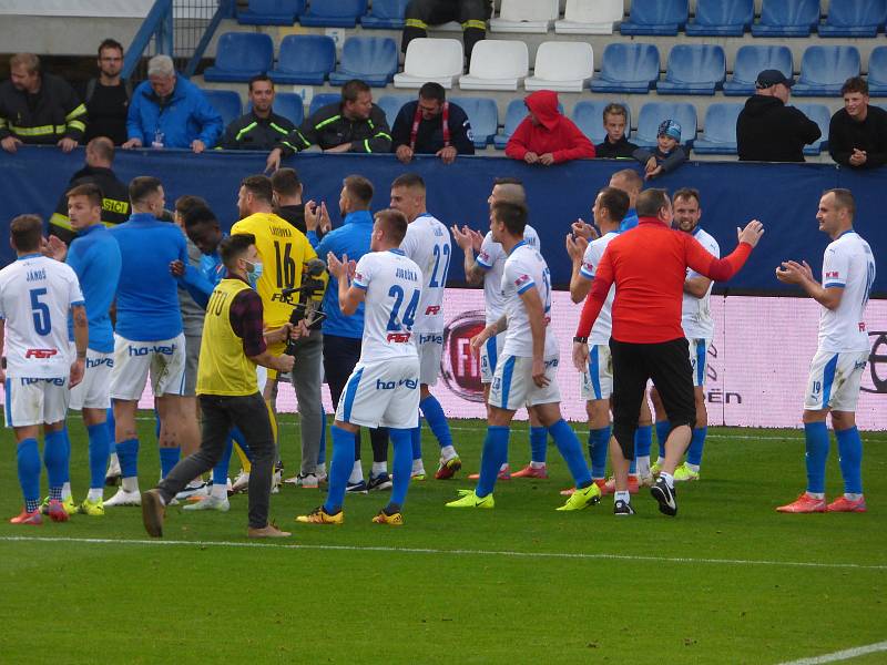 Fotbalisté Baníku Ostrava v neděli hráli v Liberci. 2. poločas.