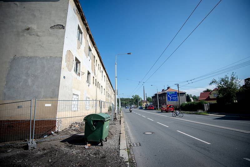 Ostravská městská část Muglinov, Muglinovská ulice a její okolí, zaří 2019 .