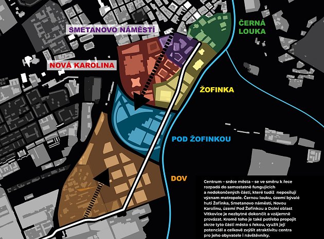 Lokalita Pod Žofinkou má být novou spojnicí mezi Dolními Vítkovicemi a centrem města, která má pomoci dotvořit.