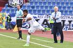 Utkání 28. kola druhé fotbalové ligy (Fortuna národní liga): Baník Ostrava vs. Baník Sokolov, 13. května v Ostravě. Dyjan Carlos De Azevedo.