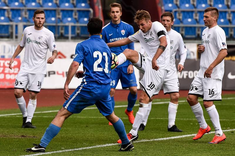 Utkání 25. kola druhé fotbalové ligy (Fortuna národní liga - FNL): MFK Vítkovice vs. FK Ústí nad Labem, 29. dubna v Ostravě.