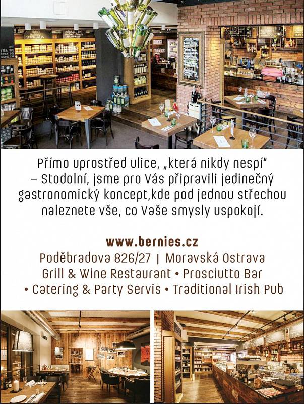 Bernie ́s restaurant, Poděbradova 826/27, Ostrava