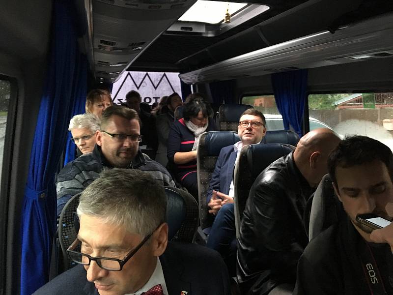 Debata v rámci projektu Deník-bus s volebními lídry za Moravskoslezský kraj. 