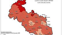 Čísla zveřejněná hejtmanem MS kraje ve středu 17. března 2021.